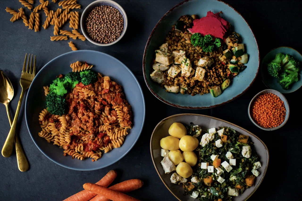 Gesundes Meal Prep direkt geliefert