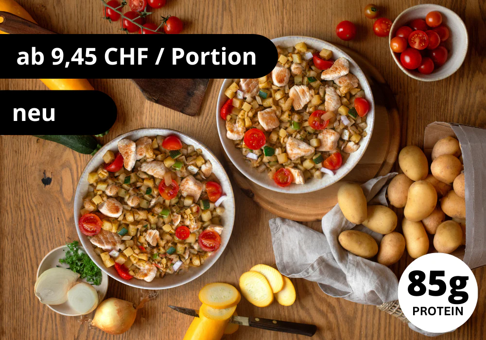 CH: Bratkartoffeln mit Hähnchen (XL, 2 Portionen)