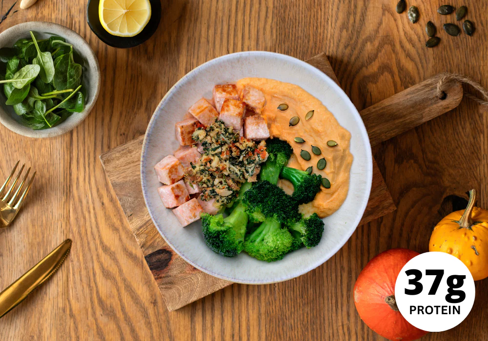 CH: Lachs mit Kürbis-Püree