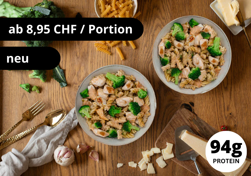 CH: Protein Pasta All'Alfredo (XL, 2 Portionen)